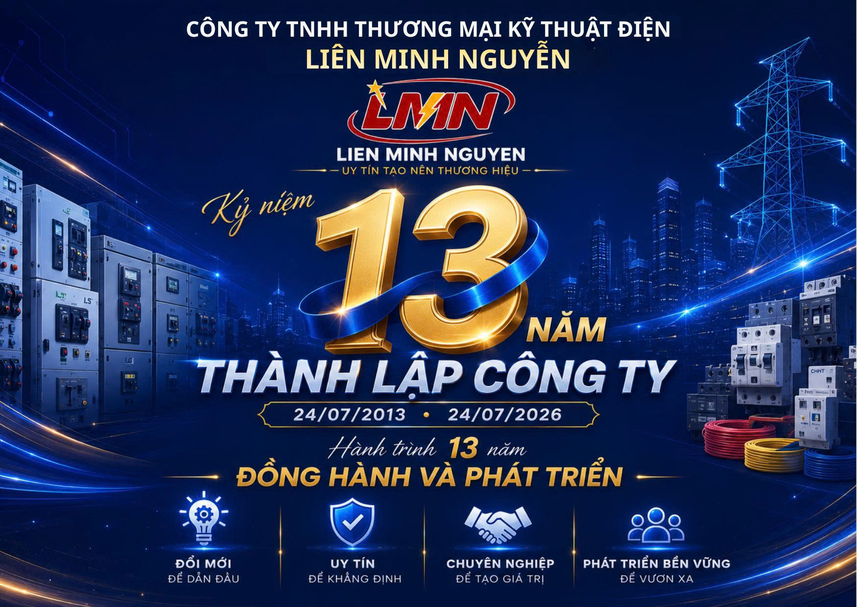 KỶ NIỆM 13 NĂM THÀNH LẬP CÔNG TY 